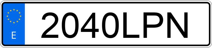 Numer rejestracyjny 2040LPN posiada BMW SERIE 1