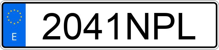 Registreringsnummer2041NPL har VOLKSWAGEN GOLF