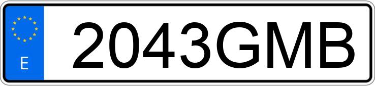 Numer rejestracyjny 2043GMB posiada PEUGEOT 207