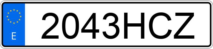 Numer rejestracyjny 2043HCZ posiada IVECO EUROCARGO TECTOR