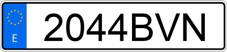 Numer rejestracyjny 2044BVN posiada BMW SERIE 3