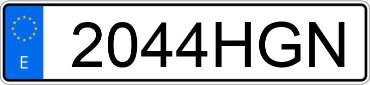 Numer rejestracyjny 2044HGN posiada BMW X3