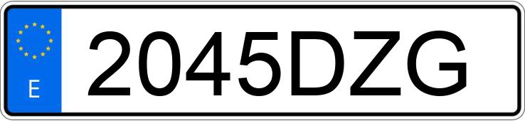 Numer rejestracyjny 2045DZG posiada AUDI A3