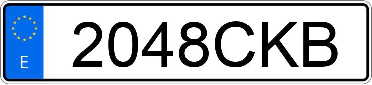 Numer rejestracyjny 2048CKB posiada HONDA CBR 600
