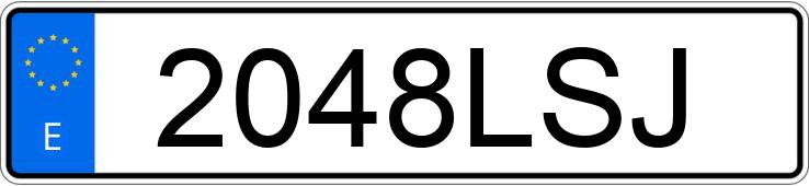 Numer rejestracyjny 2048LSJ posiada DAF XF