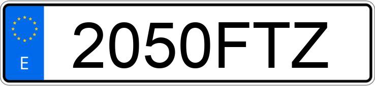 Numer rejestracyjny 2050FTZ posiada KAWASAKI Z 750