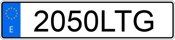 Numer rejestracyjny 2050LTG posiada SEAT IBIZA