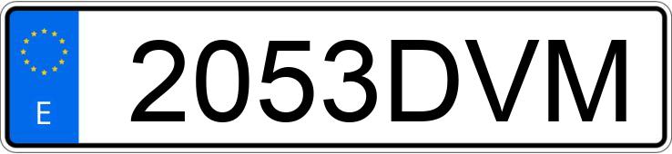 Numer rejestracyjny 2053DVM posiada MERCEDES A (168-169)