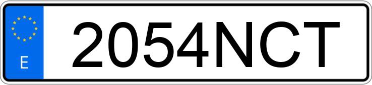 Numer rejestracyjny 2054NCT posiada TOYOTA YARIS