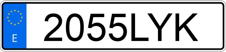 Numer rejestracyjny 2055LYK posiada AUDI RS Q3