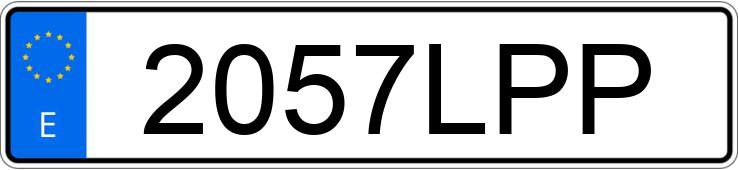 Numer rejestracyjny 2057LPP posiada FORD FIESTA