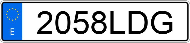 Numer rejestracyjny 2058LDG posiada MERCEDES GL (164)