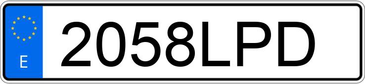 Numer rejestracyjny 2058LPD posiada RENAULT MEGANE