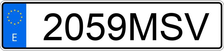 Numer rejestracyjny 2059MSV posiada TOYOTA RAV4