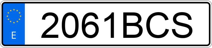 Numer rejestracyjny 2061BCS posiada RENAULT MASTER