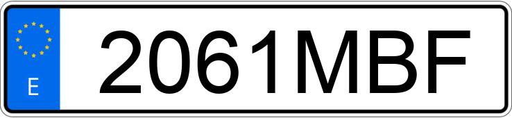 Registreringsnummeret 2061MBF har PORSCHE 911 Registreringsnummeret 2061MBF har PORSCHE 911