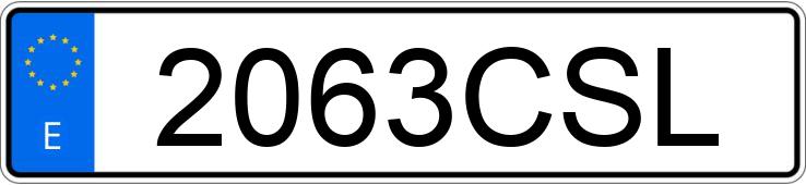 Numer rejestracyjny 2063CSL posiada MAN TG