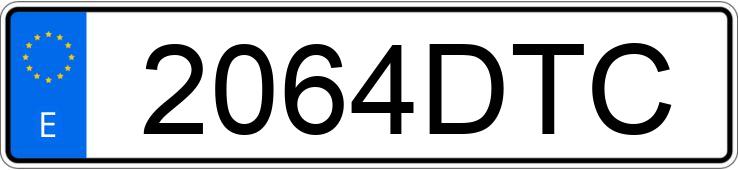 Numer rejestracyjny 2064DTC posiada BMW X5