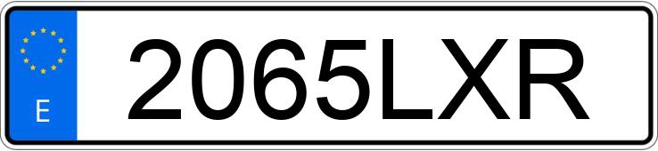 Numer rejestracyjny 2065LXR posiada MG ZS Numer rejestracyjny 2065LXR posiada MG ZS