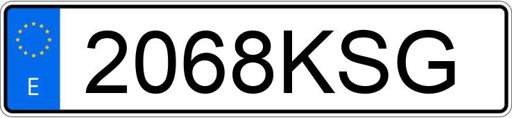 Numer rejestracyjny 2068KSG posiada PORSCHE PANAMERA