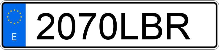 Numer rejestracyjny 2070LBR posiada SEAT IBIZA Numer rejestracyjny 2070LBR posiada SEAT IBIZA