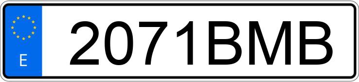 Numer rejestracyjny 2071BMB posiada MERCEDES ACTROS