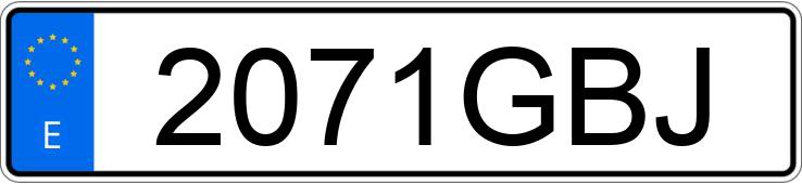 Numer rejestracyjny 2071GBJ posiada OPEL CORSA