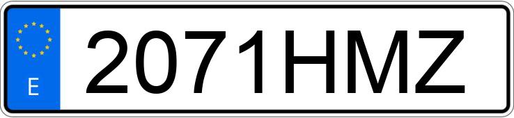 Numer rejestracyjny 2071HMZ posiada YAMAHA T-MAX