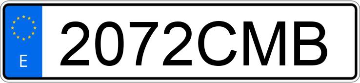 Numer rejestracyjny 2072CMB posiada DAEWOO MATIZ