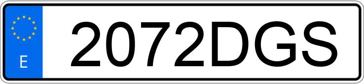 Numer rejestracyjny 2072DGS posiada PEUGEOT PARTNER