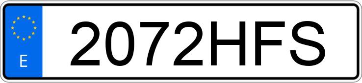 Numer rejestracyjny 2072HFS posiada KAWASAKI 250 R