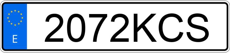Numer rejestracyjny 2072KCS posiada TOYOTA RAV4
