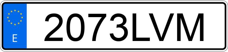 Numer rejestracyjny 2073LVM posiada MERCEDES C (204)