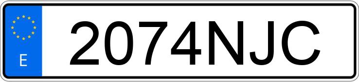 Numer rejestracyjny 2074NJC posiada SEAT IBIZA Numer rejestracyjny 2074NJC posiada SEAT IBIZA