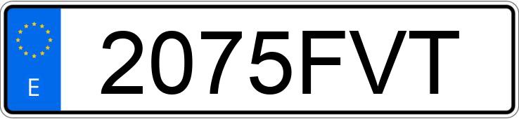 Numer rejestracyjny 2075FVT posiada BMW X5