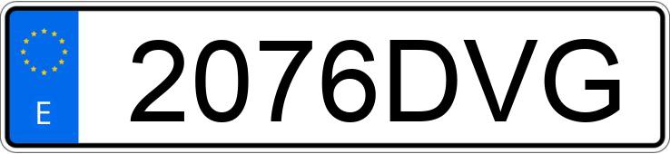Numer rejestracyjny 2076DVG posiada PEUGEOT 307