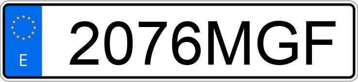 Numer rejestracyjny 2076MGF posiada VOLKSWAGEN GOLF Numer rejestracyjny 2076MGF posiada VOLKSWAGEN GOLF