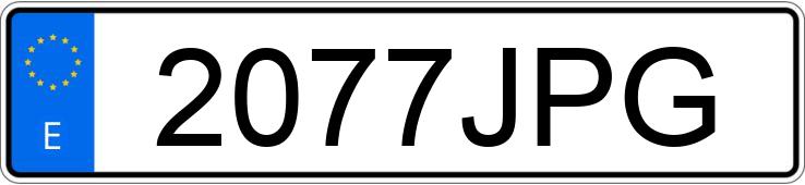 Numer rejestracyjny 2077JPG posiada PIAGGIO XEVO