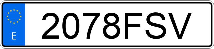 Numer rejestracyjny 2078FSV posiada CITROEN C4 PICASSO 7PZ