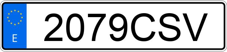Numer rejestracyjny 2079CSV posiada PORSCHE 911