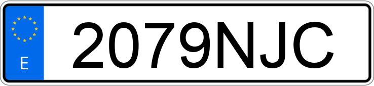 Numer rejestracyjny 2079NJC posiada AUDI Q3 SPORTBACK