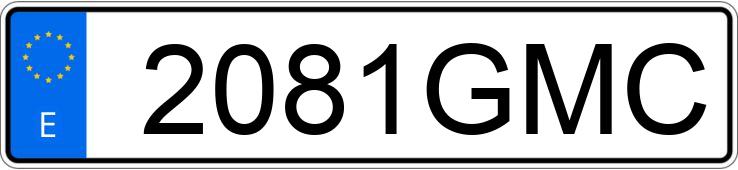 Numer rejestracyjny 2081GMC posiada KIA SPORTAGE