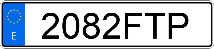 Numer rejestracyjny 2082FTP posiada PEUGEOT 207