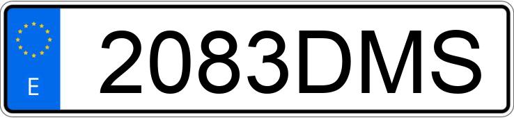 Numer rejestracyjny 2083DMS posiada CITROEN C4