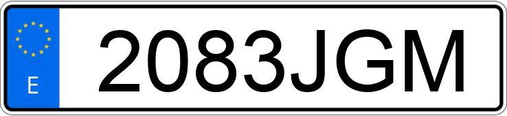Numer rejestracyjny 2083JGM posiada RENAULT ESPACE Numer rejestracyjny 2083JGM posiada RENAULT ESPACE