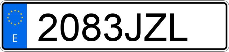 Numer rejestracyjny 2083JZL posiada DS DS4