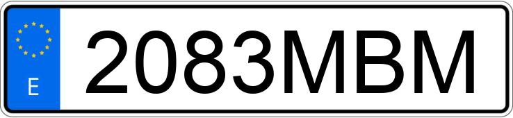 Numer rejestracyjny 2083MBM posiada RENAULT CLIO