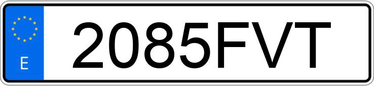 Numer rejestracyjny 2085FVT posiada BMW X3