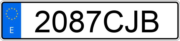 Numer rejestracyjny 2087CJB posiada CITROEN XSARA