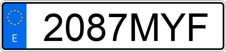 Numer rejestracyjny 2087MYF posiada MERCEDES A (177)